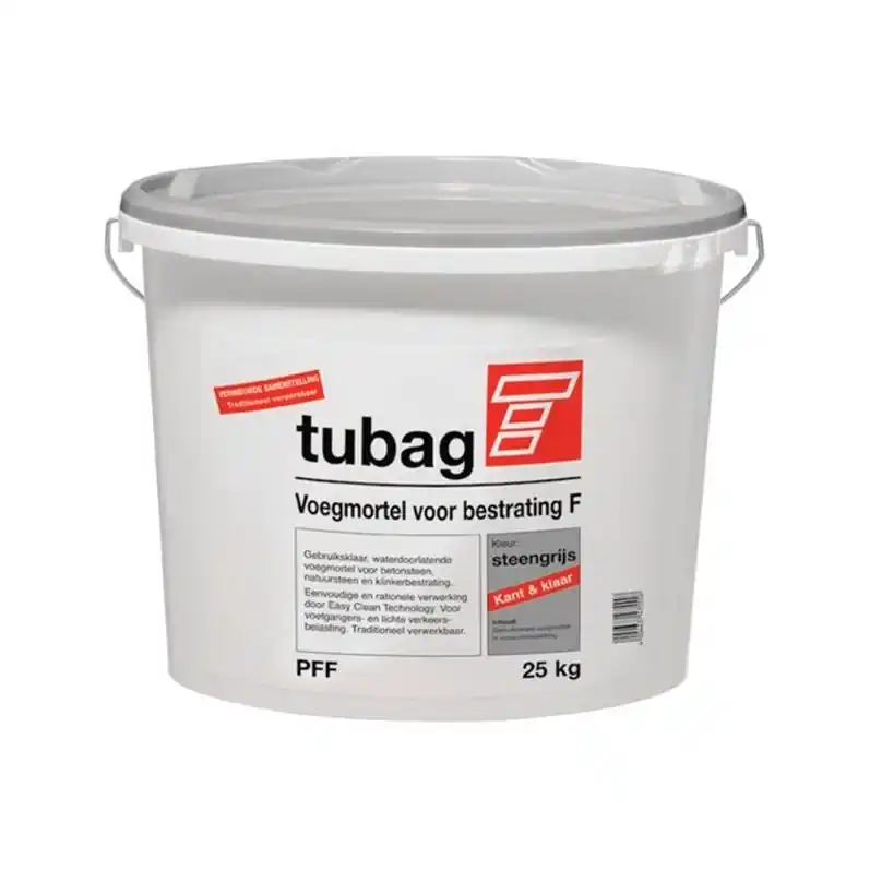Tubag Trass PFF voegmateriaal bestrating basalt emmer 25 kg