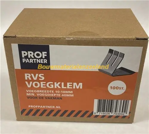 Voegklem klein doos 100 st