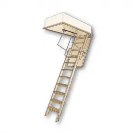 Novoferm vlieringtrap 3-dlg.hout 70x120cm H=280 cm