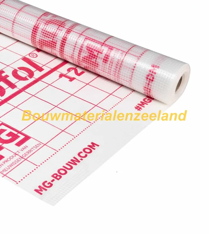 Miofol 125 S transparant beige wapening rood 1500mm rol 50 m1