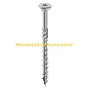 Woodies Ult. spaanplaatschroef 6.0x160 verz. kop zelfb. pt tx-30 deeldr rvs ds 100 st