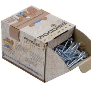 Woodies Ult. spaanplaatschroef 4.0x60 verz. kop zelfb. pt tx-20 voldraad verzinkt ds 200 st