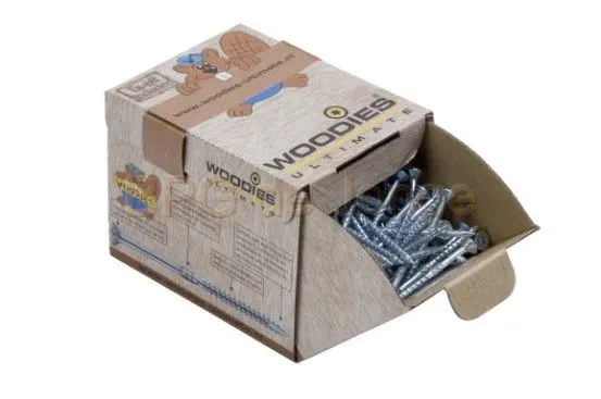 Woodies Ultimate spaanplaatschroef 3.0x35 verz. kop zelfb. pt tx-10 voldraad verzinkt ds 200 st