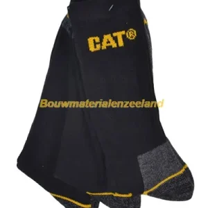 CAT sokken Worker zwart maat 41-45 bundel 3 paar