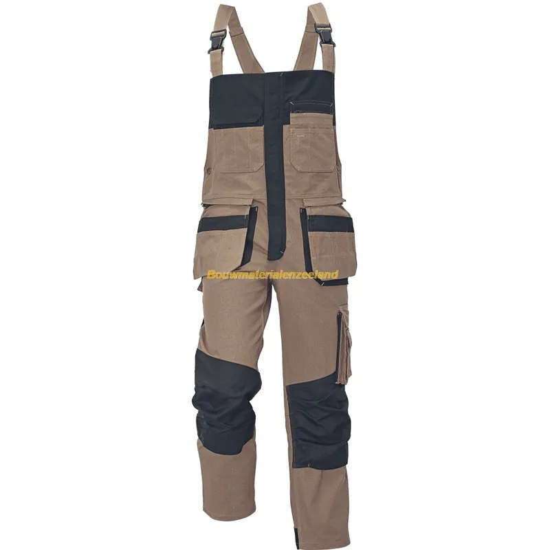 Renmark breteloverall poly/kat, khaki/zwart, 56 ( uitlopend )