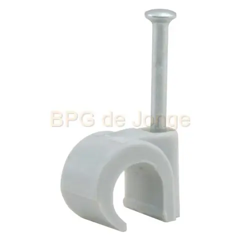 Kabelclip rond 4 mm wit doos 300 st
