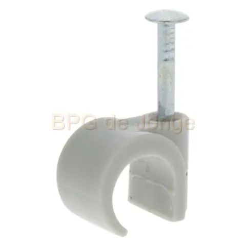Kabelclip rond 8-10 mm grijs doos 120 st