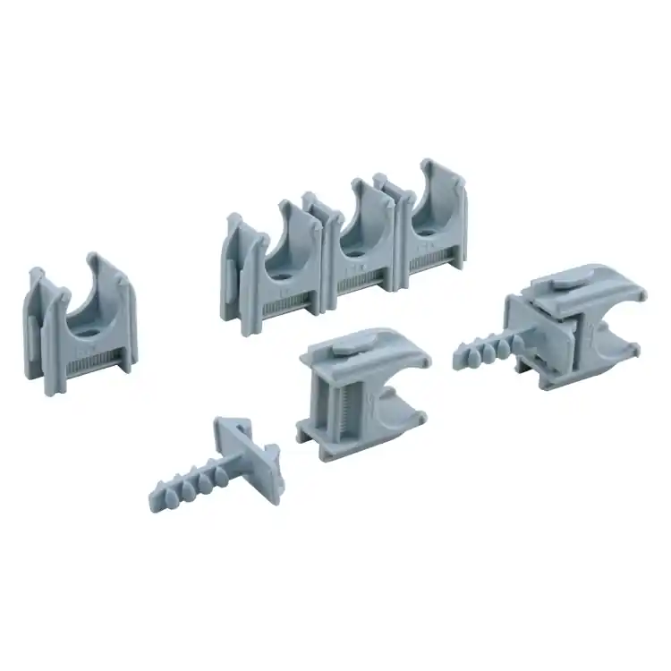 QL buisclip euro 16mm grijs 20 st.