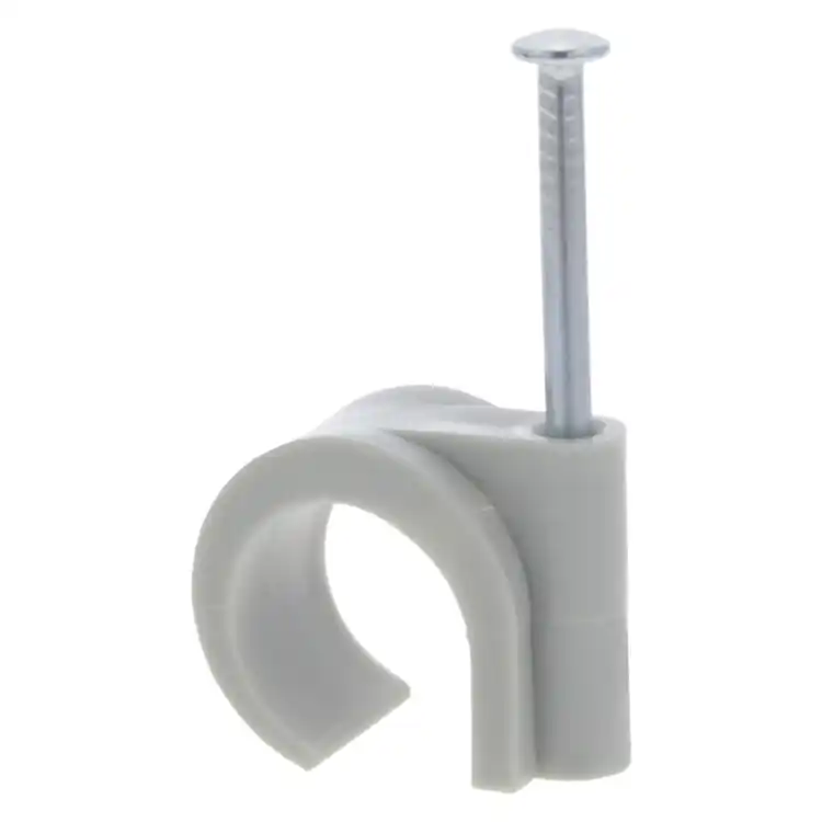 QL buisclip rond 16-19mm pvc grijs 40 st.