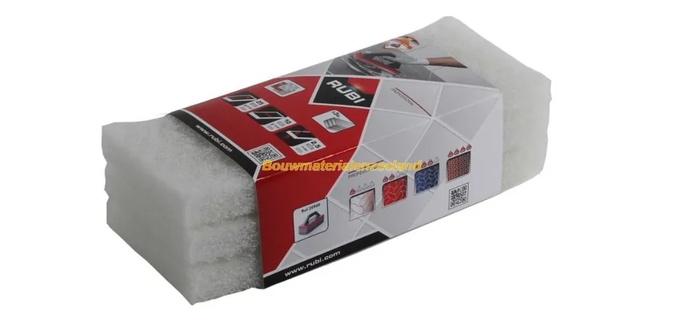 Rubi 3 Zeer zachtereserve-schuursponzen 25 cm (wit)