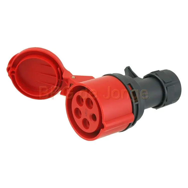Contrastekker kracht 4p-a 16A twist rood