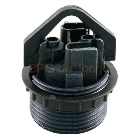 Schroefrandfitting E27 en ring zwart
