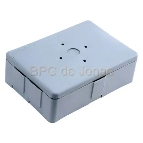 Pipe lasdoos met deksel 16/19 mm flexbox grijs