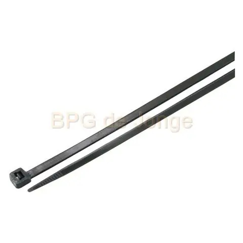 Bundelband zwart 370x3,6 mm zak 100 st