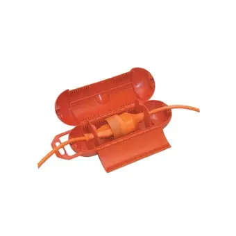 Stekker safebox rood Plieger label
