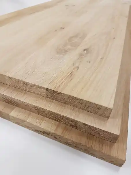 Eiken werkblad Massief A/B 300x62x2,7 cm