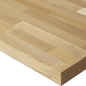 Beuken werkblad massief gesch. 38mm 420x90cm