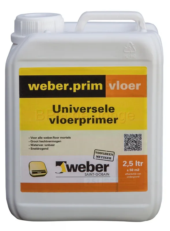 Weber Prim vloer vloerprimer can 2,5 ltr