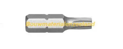 Schroefbit TORX Insert bit TX25 lengte=25mm, 2 op kaart ( ST1141-0225 )