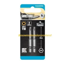 Schroefbit TORX Power Bit TX15 lengte=50mm, 2 op kaart ( ST1142-0215TD )
