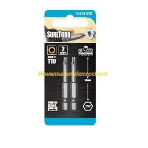 Schroefbit TORX Power Bit TX25 lengte=50mm, 2 op kaart ( ST1142-0225TD )