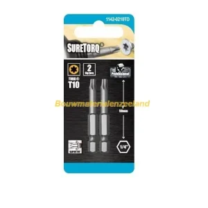 Schroefbit TORX Power Bit TX20 lengte=100mm,1 op kaart ( ST1144-0120TD )