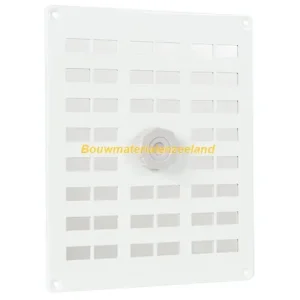Alu. schuifrooster 250x200mm, gaas, wit