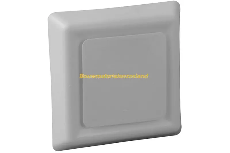 Vierkant afzuigventiel diam. 125mm wit