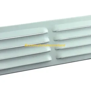Aluminium schoepenrooster 300x90mm wit