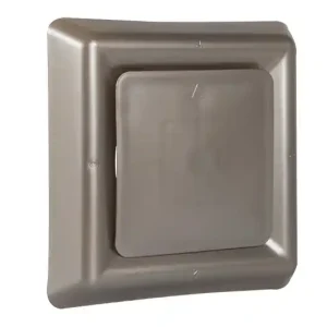 Vierkant afzuigventiel diam. 100mm RVS
