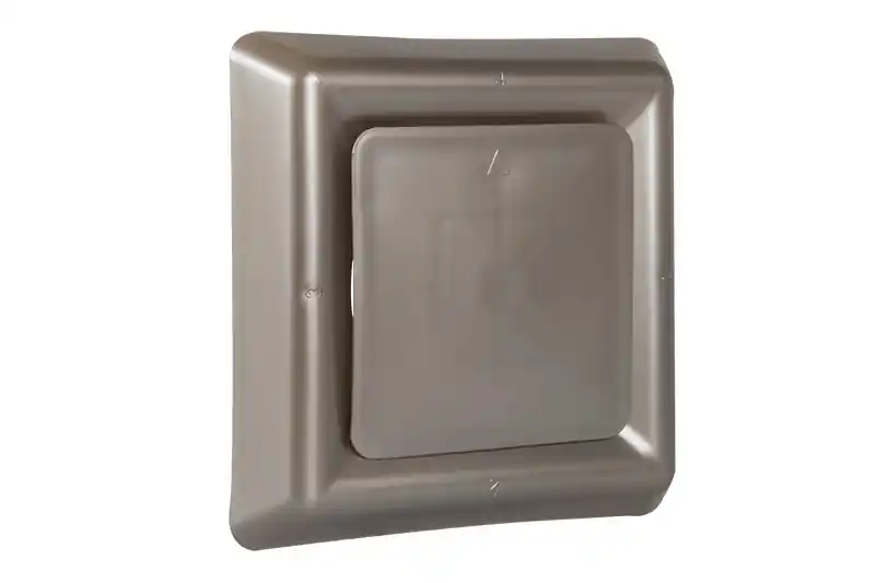 Vierkant afzuigventiel diam. 100mm RVS