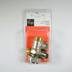 Rad voetventiel recht 1/2 inch bu Plieger label rd
