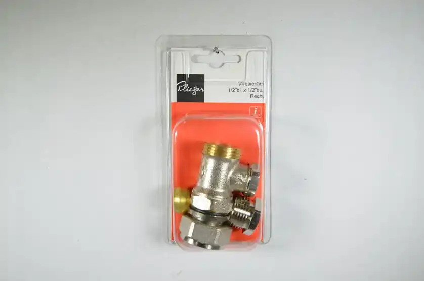 Rad voetventiel recht 1/2 inch bu Plieger label rd