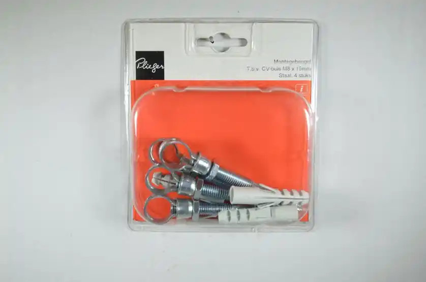 Muurbeugel 8x15mm Plieger label rd 4st