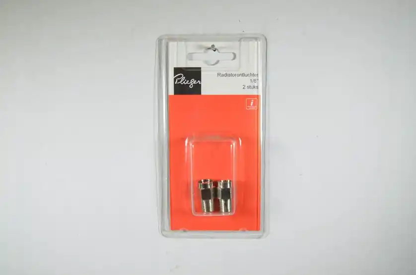 Ontluchtingskraan 1/8 inch bu Plieger label rd 2st
