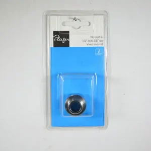 Chroom neusstuk 1/2 inch bix3/8 inch bu Plieger label bl