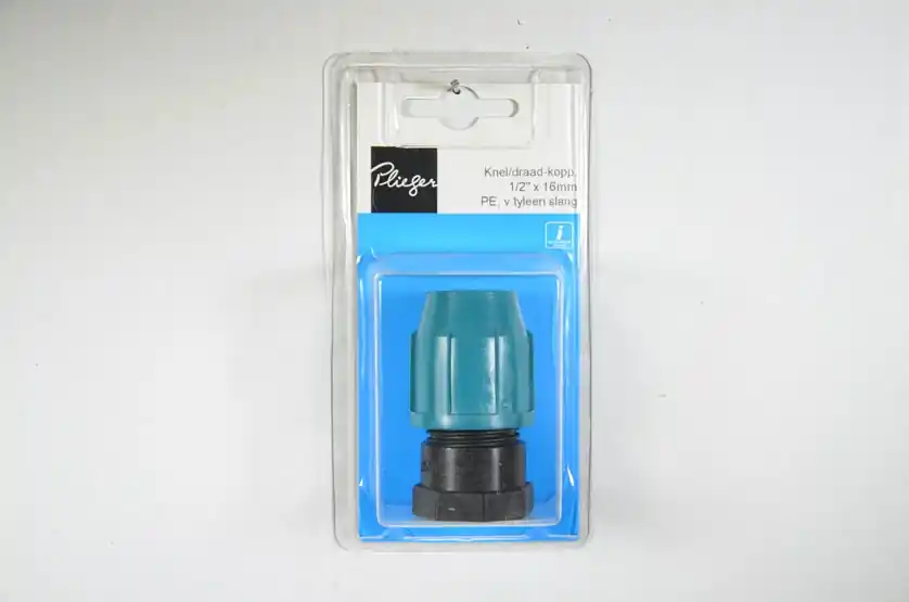 Tyleen overg.kopp 16mmx1/2 inch bi Plieger label bl