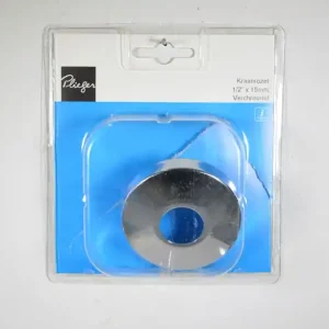 Chroom kraanrozet 1/2x15mm Plieger label bl