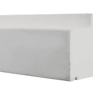 Raamhout geprofileerd Dubbel Glas 54x80 hardhout gegrond lang 295 cm onderdorpel recht