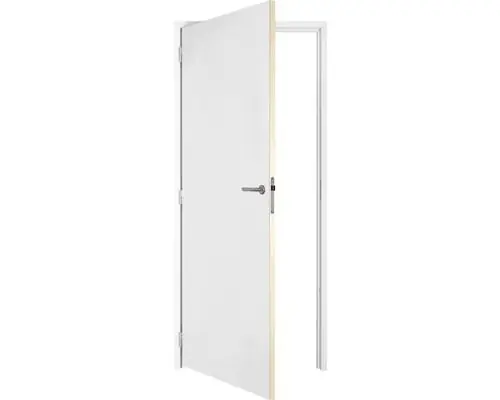 Vuren gemonteerd kozijn met deur honingraat Rechts stomp 56x120 deurmaat 78x211,5 1x wit gegrond