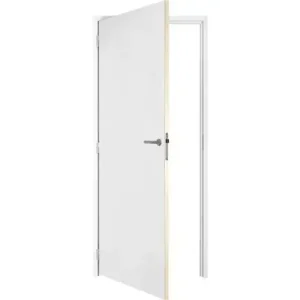 Vuren gemonteerd kozijn met deur honingraat Rechts stomp 56x90 deurmaat 83x201,5 1x wit gegrond