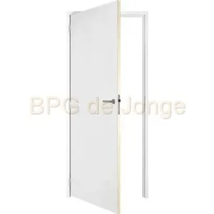 Vuren gemonteerd kozijn met deur honingraat Rechts stomp 56x90 deurmaat 93x211,5 1x wit gegrond