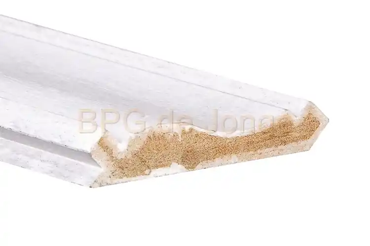 Gootlijst vuren 28x145 mm 5100mm wit gegrond