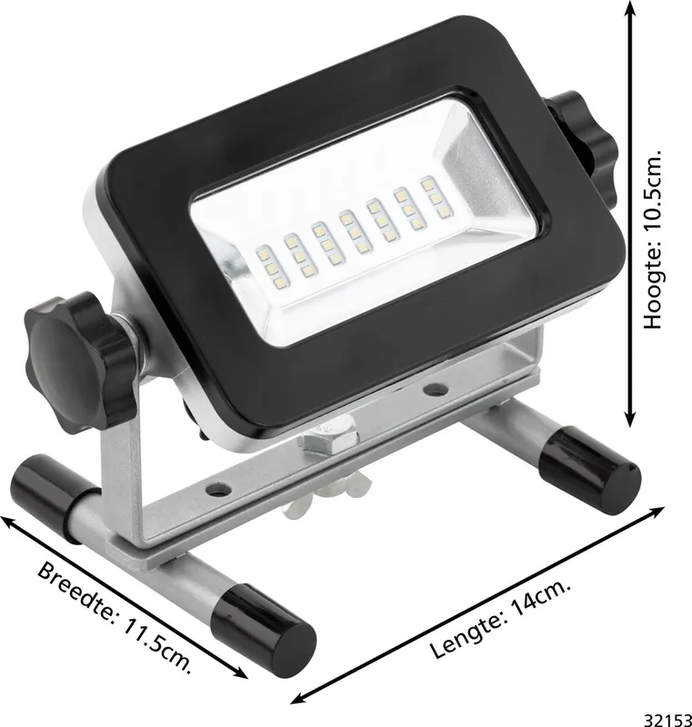 EGLO LED straler PIERA zwart met accu
