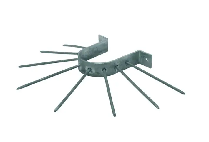 Anti klimbeugel b=105mm. 39x5.0 thermisch verzinkt ge-etiketeerd