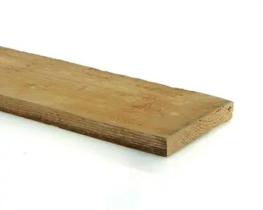 Douglas fijnbezaagde plank 1,5x14x300 cm, groen ge?mpregneerd