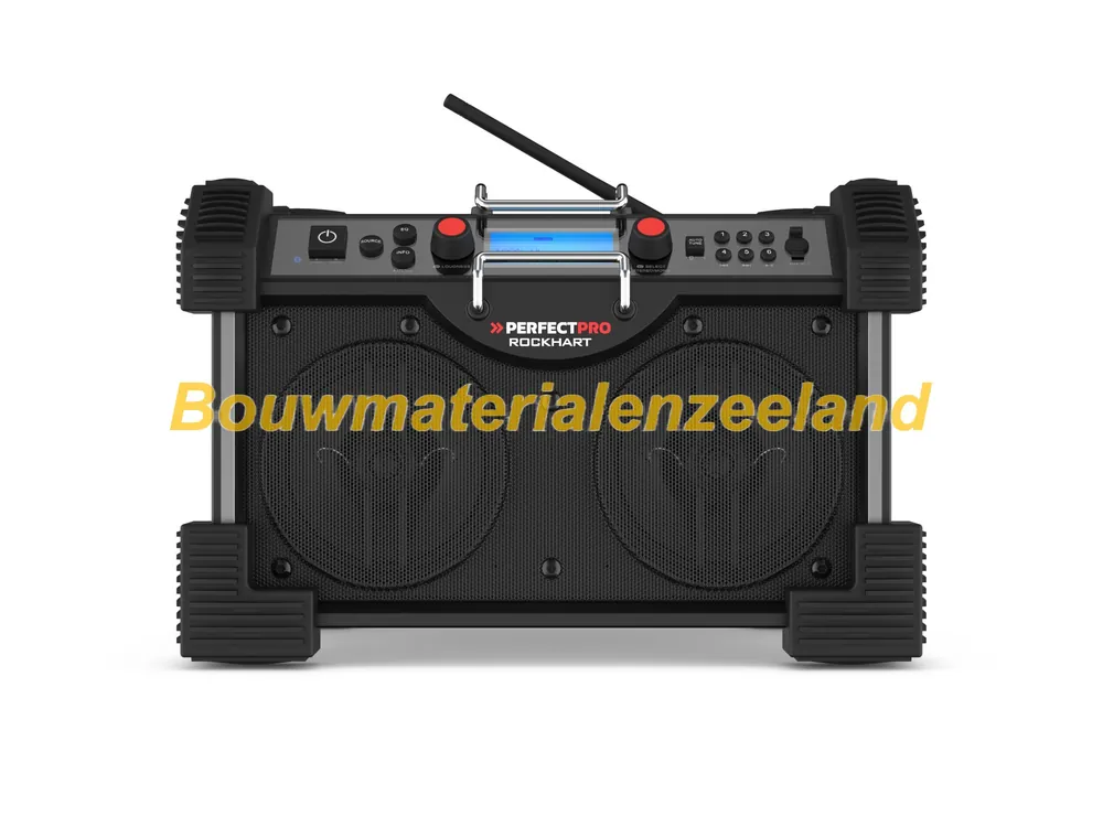 PerfectPro Rockhart XL Werkradio FM DAB+ Bluetooth USB (oplader) oplaadbaar IP44