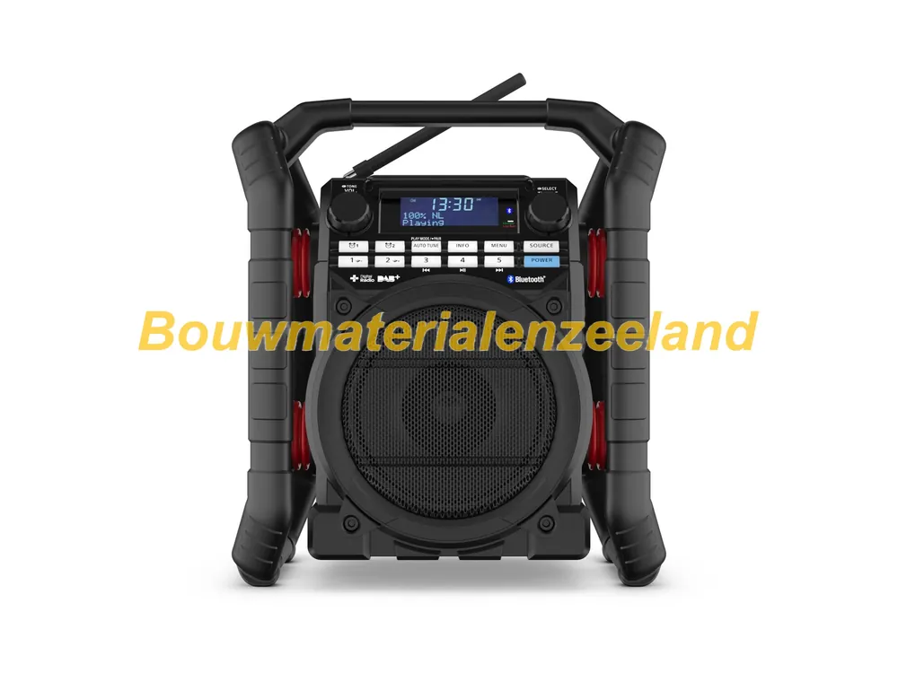 PerfectPro Teamplayer DAB+ FM Bluetooth USB (lader/speler) oplaadbaar IP65