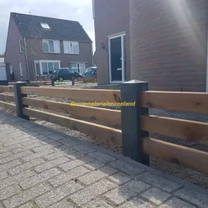 Eindpaal Tuinhek Evi antraciet lengte 120 cm