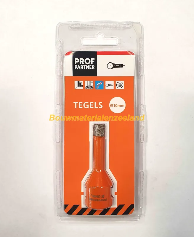 ProfPartner tegelboor droog 10mm M14 aansluiting voor haakse slijper